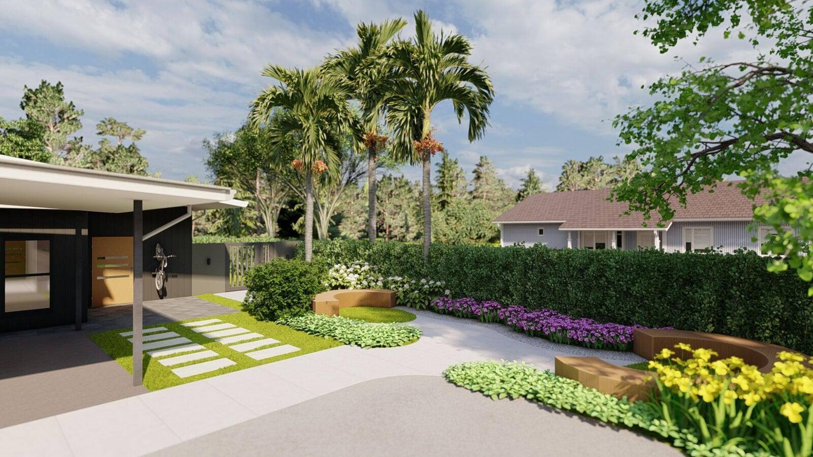 Berserker Villa Central Carport and Garden Layout Queensland