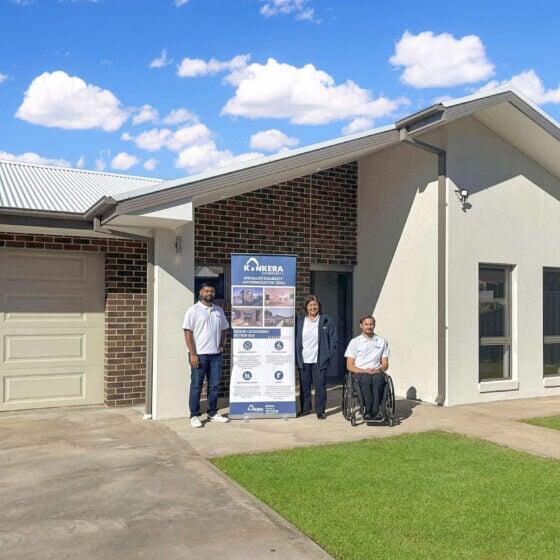 Broken Hill, New South Wales | SDA Housing front view and kinkera team with tennant