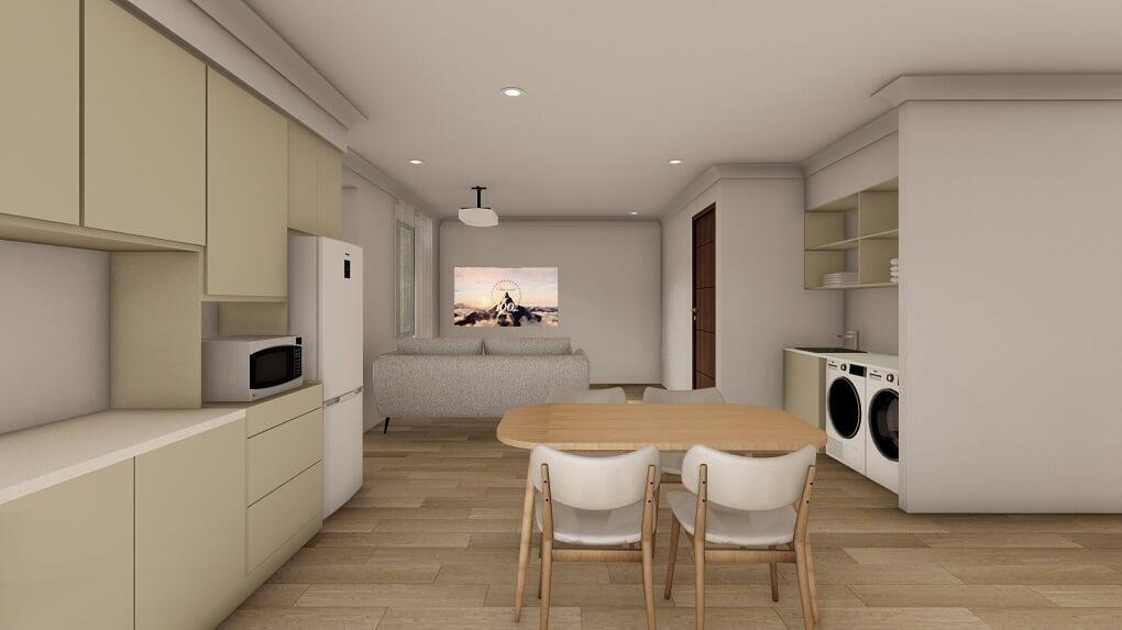 Direk Villas offers Modern Kitchens and Living Area
