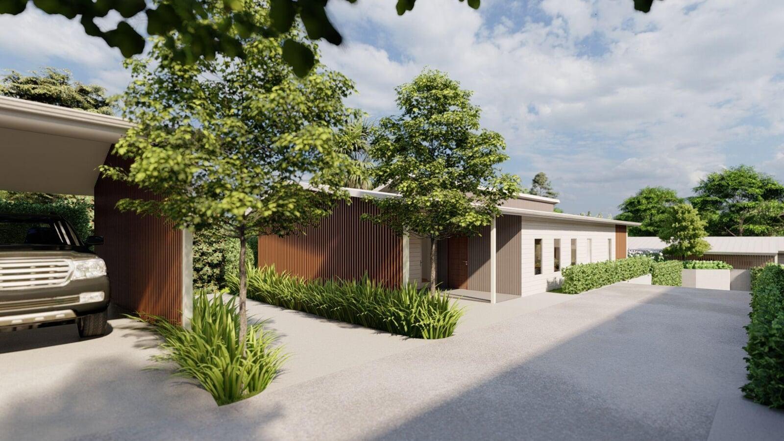 Muswellbrook Villa Entry Driveway View, New South Wales Area