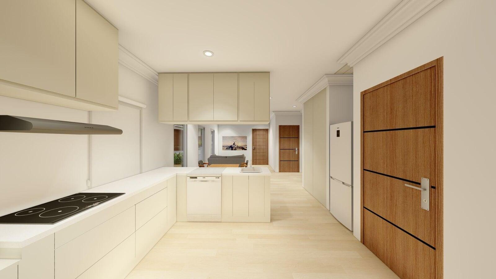 Muswellbrook Villa Kitchen Interior View, New South Wales Area