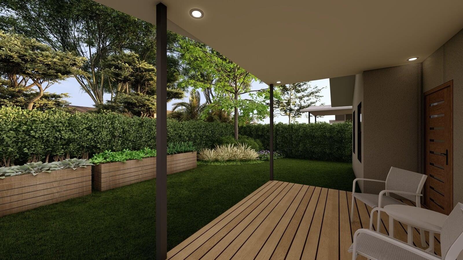 Ooralea Villa Backyard Patio View, Queensland