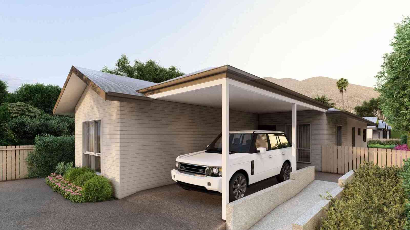 Rockhampton House Driveway Side View Queensland