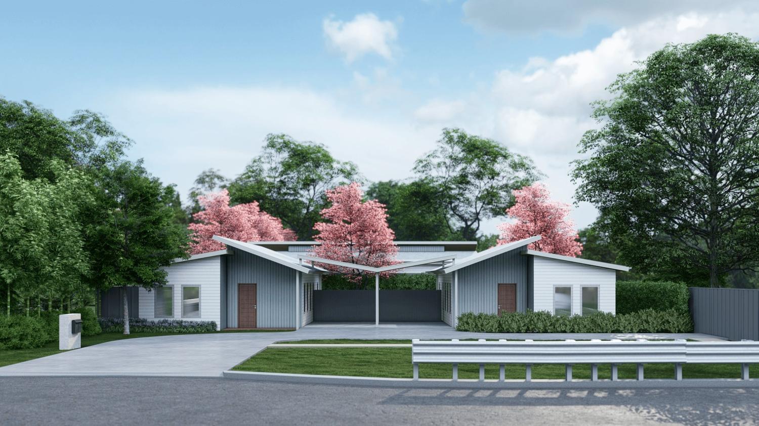 Scone Villa Front Elevation View, New South Wales Area