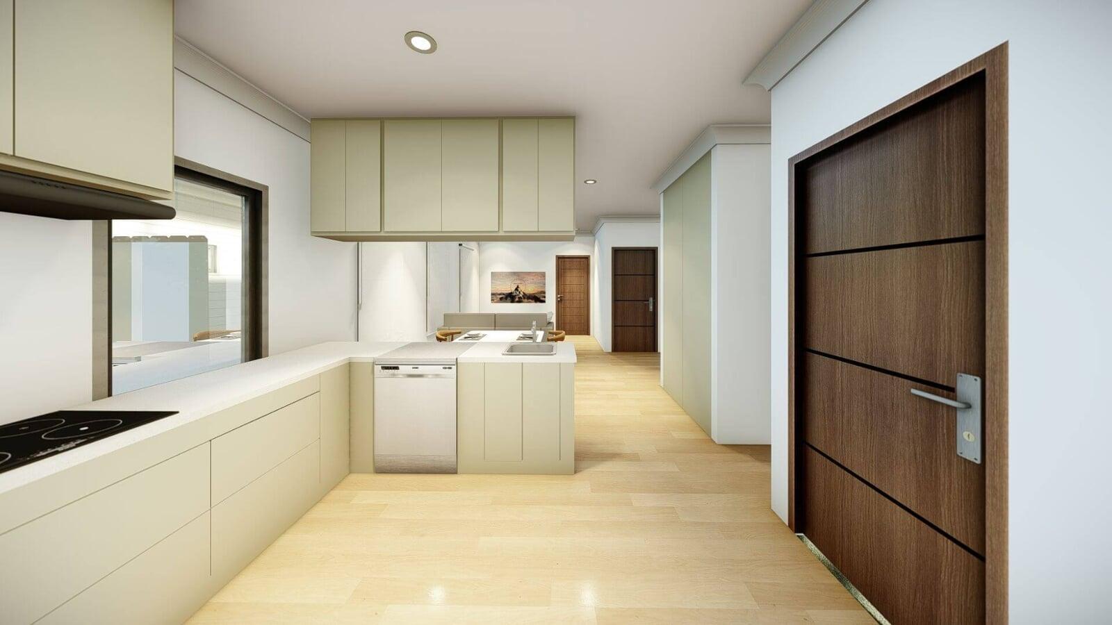 Scone Villa Open Kitchen Interior, New South Wales Area