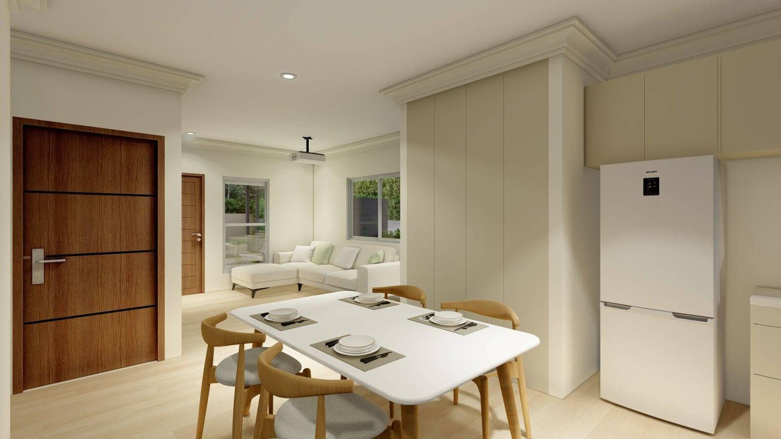 South Gladstone Villa Dining Living Room View Queensland