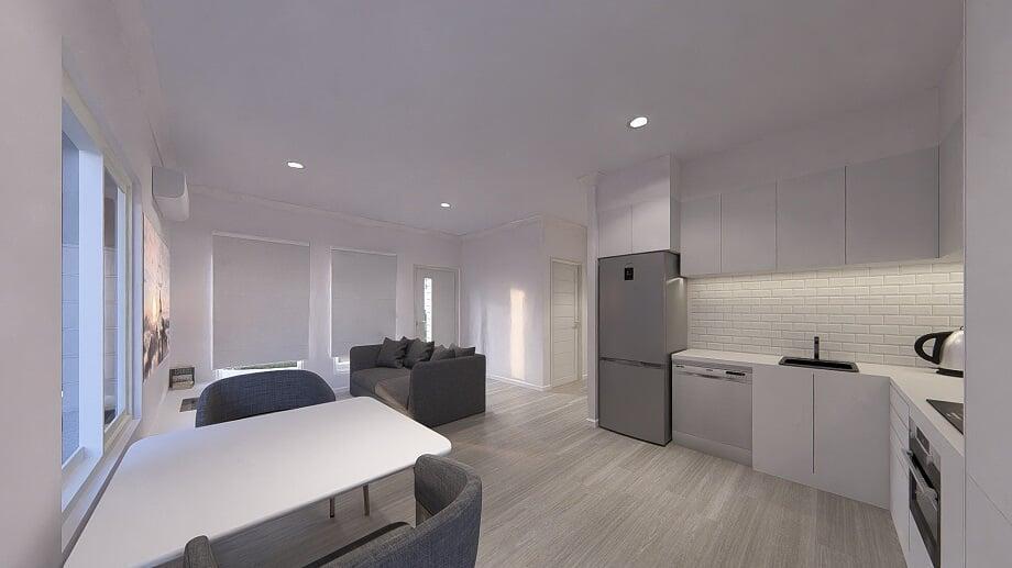 Tenant Street, Port Lincoln Residence kitchen with living space