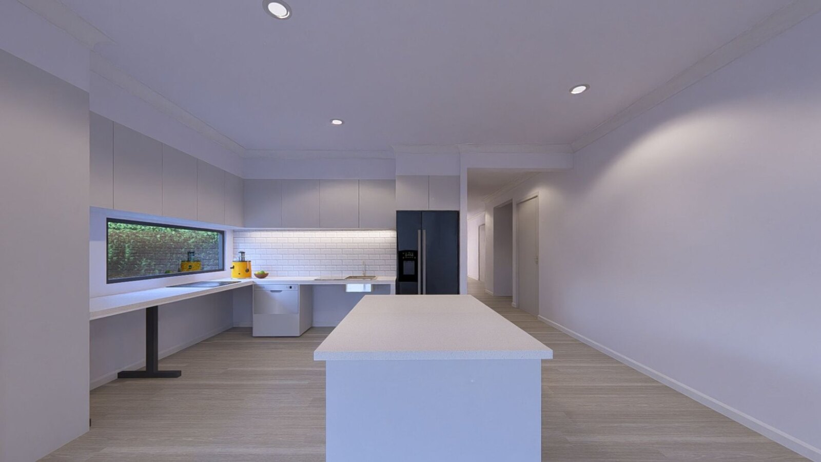 Kingscote Residence with kitchen view